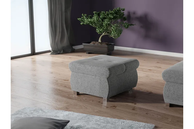 Cerys Rahi 60 cm - Harmaa - Huonekalut - Tuoli & nojatuoli - Jakkara & jalkarahi - Rahi