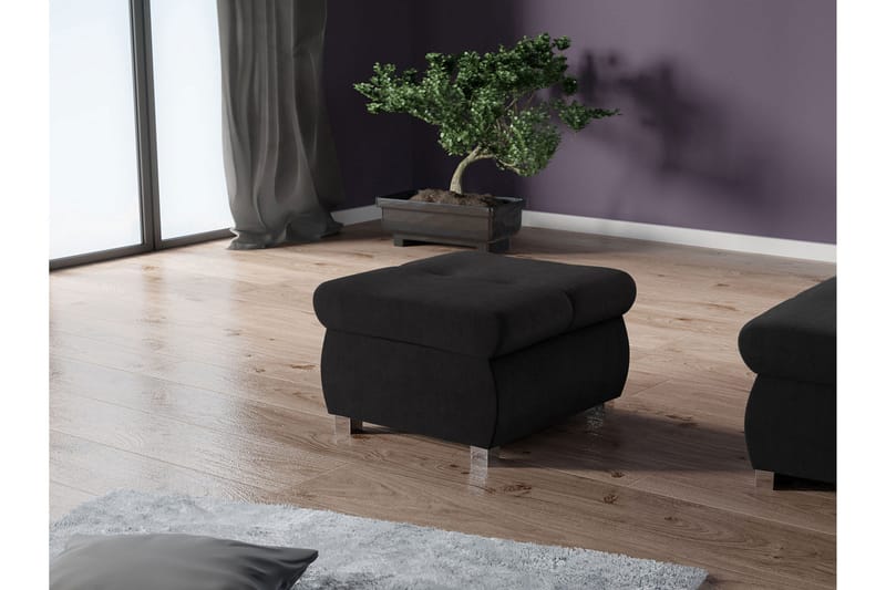 Cerys Rahi 60 cm - Musta - Huonekalut - Tuoli & nojatuoli - Jakkara & jalkarahi - Rahi