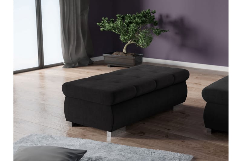 Cerys Rahi 60 cm - Musta - Huonekalut - Tuoli & nojatuoli - Jakkara & jalkarahi - Rahi