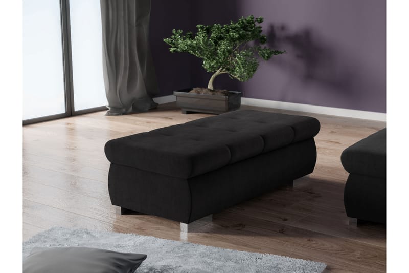 Cerys Rahi 60 cm - Musta - Huonekalut - Tuoli & nojatuoli - Jakkara & jalkarahi - Rahi