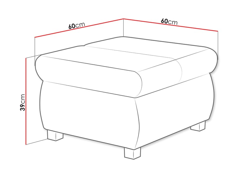 Cillo Rahi 60 cm - Huonekalut - Tuoli & nojatuoli - Jakkara & jalkarahi - Säkkirahi
