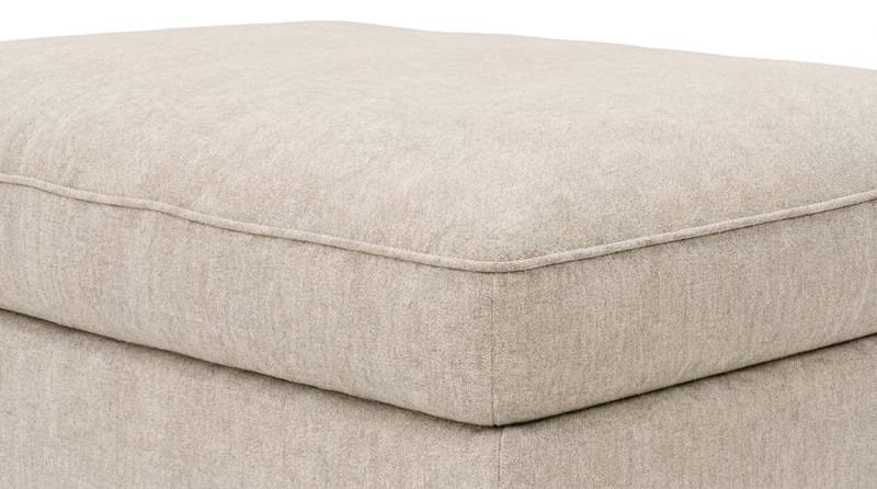 Dubai suorakulmainen jalkarahi 120x95 cm chenillestä - Beige - Huonekalut - Tuoli & nojatuoli - Jakkara & jalkarahi - Rahi
