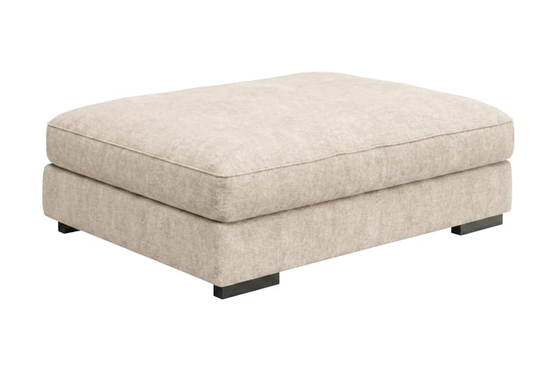 Dubai suorakulmainen jalkarahi 120x95 cm chenillestä - Beige - Huonekalut - Tuoli & nojatuoli - Jakkara & jalkarahi - Rahi