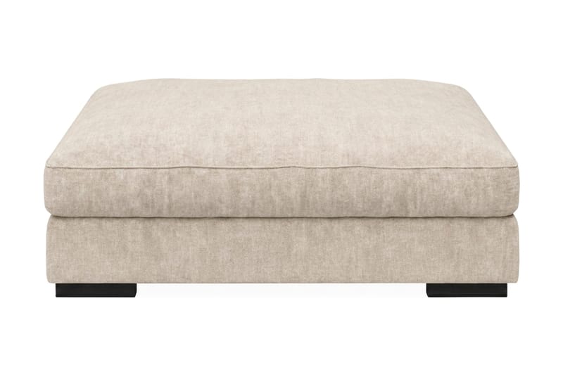 Dubai suorakulmainen jalkarahi 120x95 cm chenillestä - Beige - Huonekalut - Tuoli & nojatuoli - Jakkara & jalkarahi - Rahi