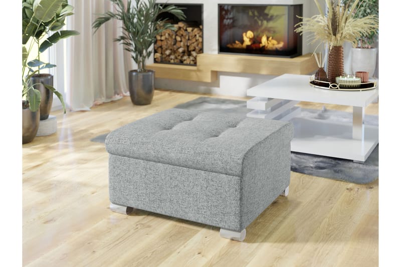 Dynir Rahi 68 cm - Harmaa - Huonekalut - Tuoli & nojatuoli - Jakkara & jalkarahi - Rahi