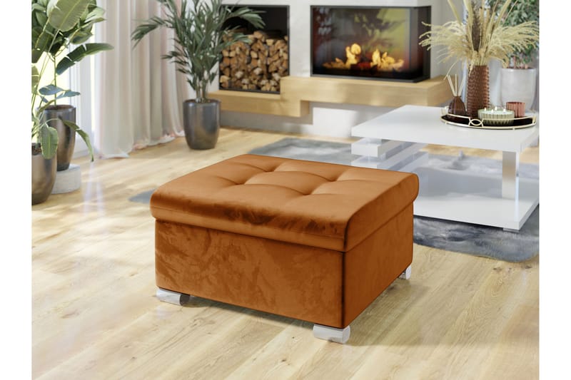 Dynir Rahi 68 cm - Oranssi - Huonekalut - Tuoli & nojatuoli - Jakkara & jalkarahi - Rahi