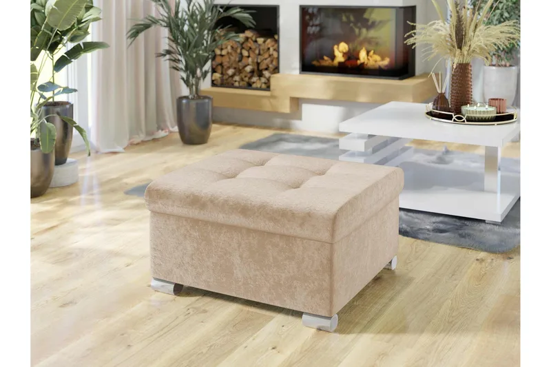 Dynir Rahi 70 cm - Beige - Huonekalut - Tuoli & nojatuoli - Jakkara & jalkarahi - Rahi