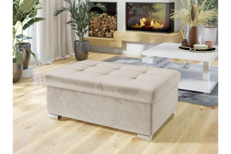 Dynir Rahi 70 cm - Beige - Huonekalut - Tuoli & nojatuoli - Jakkara & jalkarahi - Rahi