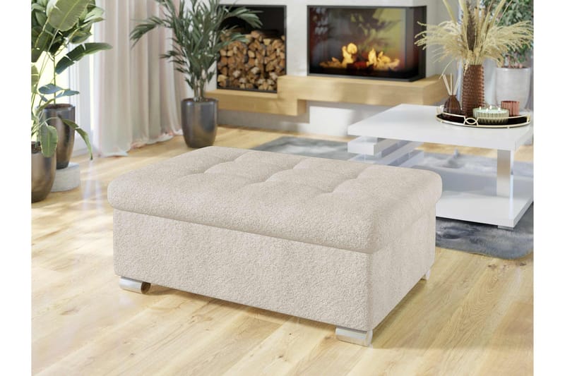 Dynir Rahi 70 cm - Beige - Huonekalut - Tuoli & nojatuoli - Jakkara & jalkarahi - Rahi