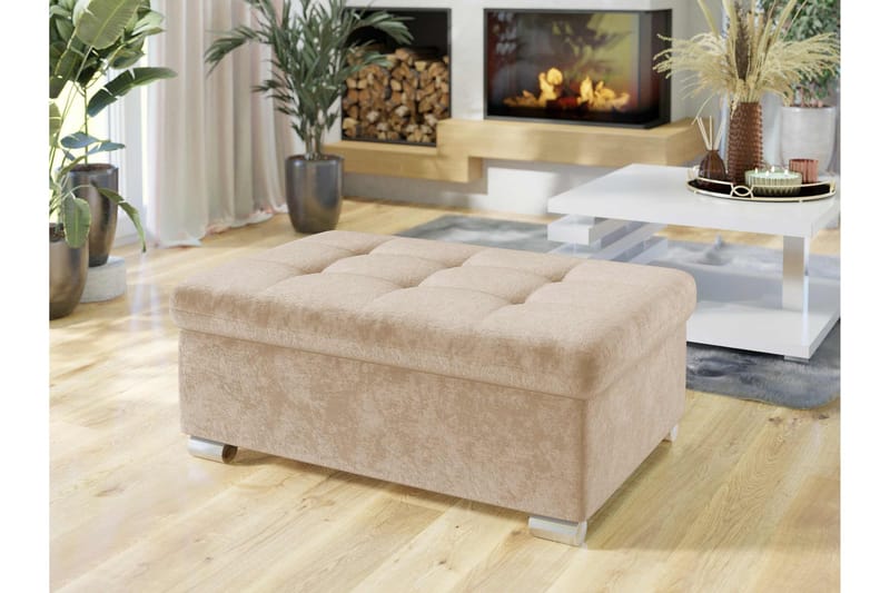 Dynir Rahi 70 cm - Beige - Huonekalut - Tuoli & nojatuoli - Jakkara & jalkarahi - Rahi