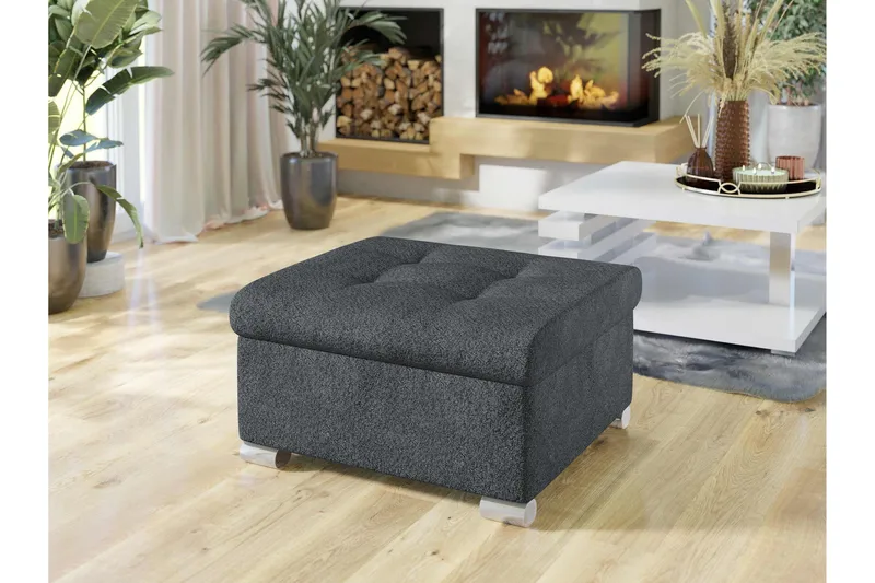 Dynir Rahi 70 cm - Harmaa - Huonekalut - Tuoli & nojatuoli - Jakkara & jalkarahi - Rahi