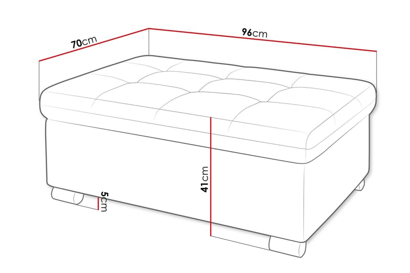 Dynir Rahi 70 cm - Keltainen - Huonekalut - Tuoli & nojatuoli - Jakkara & jalkarahi - Rahi