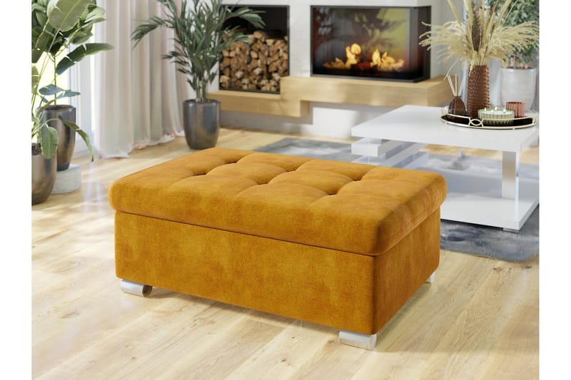 Dynir Rahi 70 cm - Keltainen - Huonekalut - Tuoli & nojatuoli - Jakkara & jalkarahi - Rahi