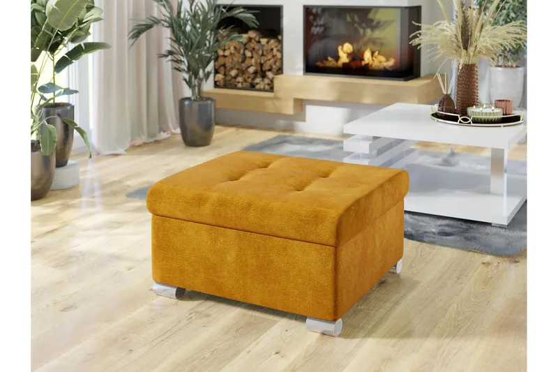 Dynir Rahi 70 cm - Keltainen - Huonekalut - Tuoli & nojatuoli - Jakkara & jalkarahi - Rahi