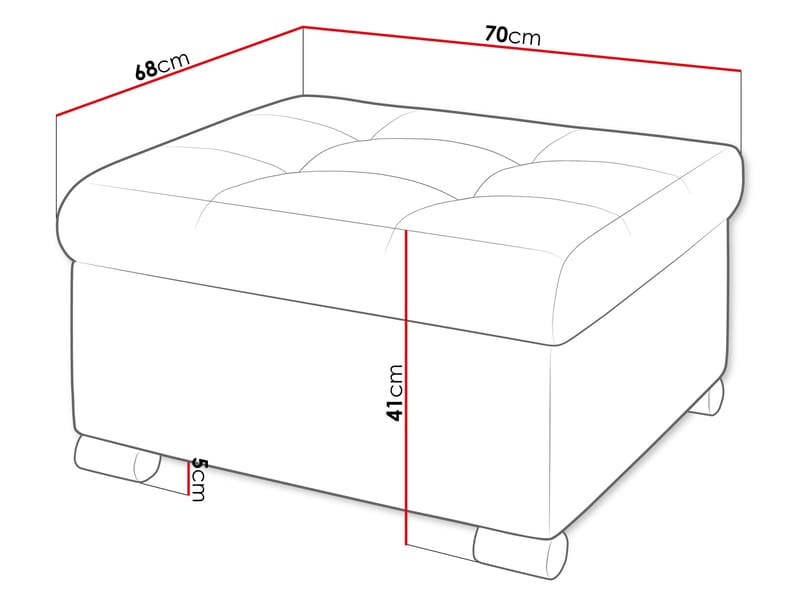 Dynir Rahi 70 cm - Huonekalut - Tuoli & nojatuoli - Jakkara & jalkarahi - Säkkirahi