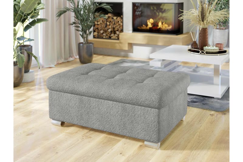 Dynir Pouf, Valkoinen/Harmaa/Musta