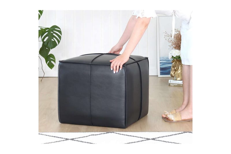 Edrin Rahi Utomhus 52 cm - Musta - Huonekalut - Tuoli & nojatuoli - Jakkara & jalkarahi - Säkkirahi