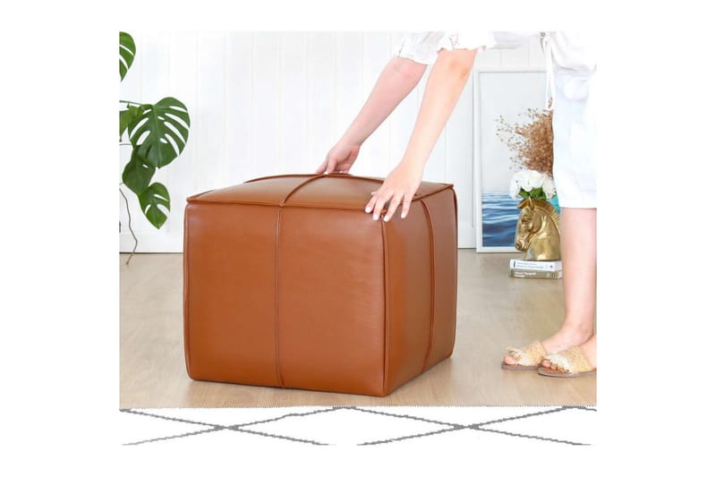 Edrin Rahi Utomhus 52 cm - Ruskea - Huonekalut - Tuoli & nojatuoli - Jakkara & jalkarahi - Säkkirahi