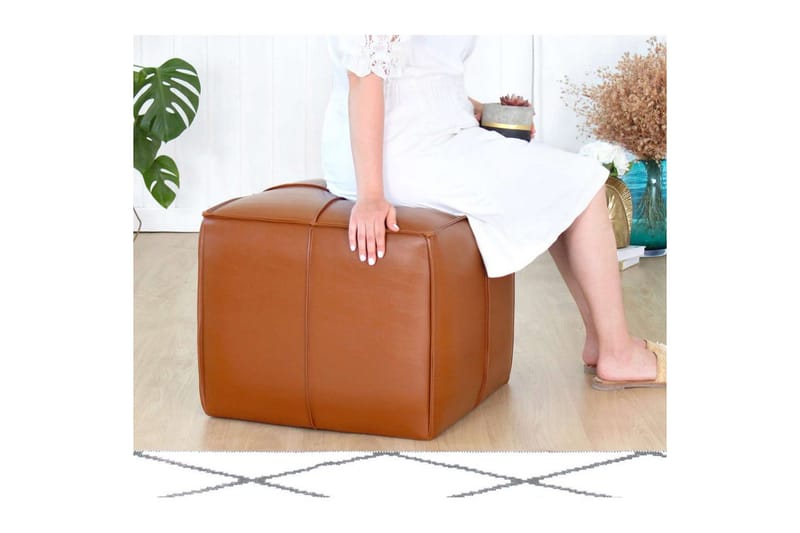 Edrin Rahi Utomhus 52 cm - Ruskea - Huonekalut - Tuoli & nojatuoli - Jakkara & jalkarahi - Säkkirahi