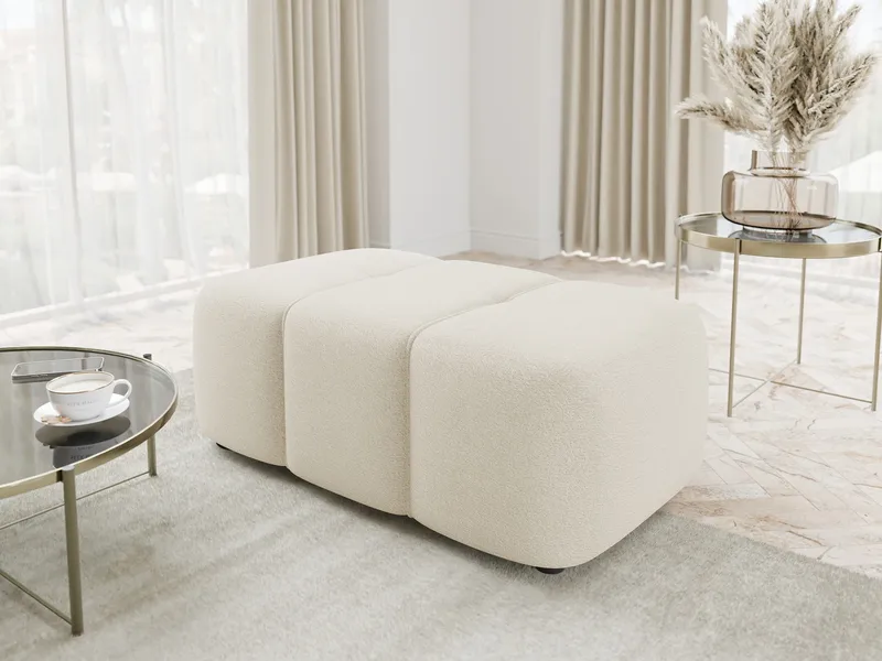 Flo Rahi 93 cm - Valkoinen - Huonekalut - Tuoli & nojatuoli - Jakkara & jalkarahi - Rahi