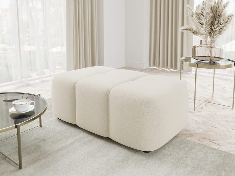 Flo Rahi 93 cm - Valkoinen - Huonekalut - Tuoli & nojatuoli - Jakkara & jalkarahi - Rahi