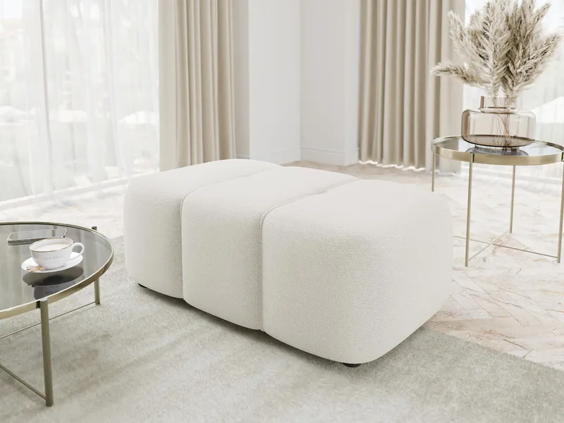 Flo Rahi 93 cm - Valkoinen - Huonekalut - Tuoli & nojatuoli - Jakkara & jalkarahi - Rahi