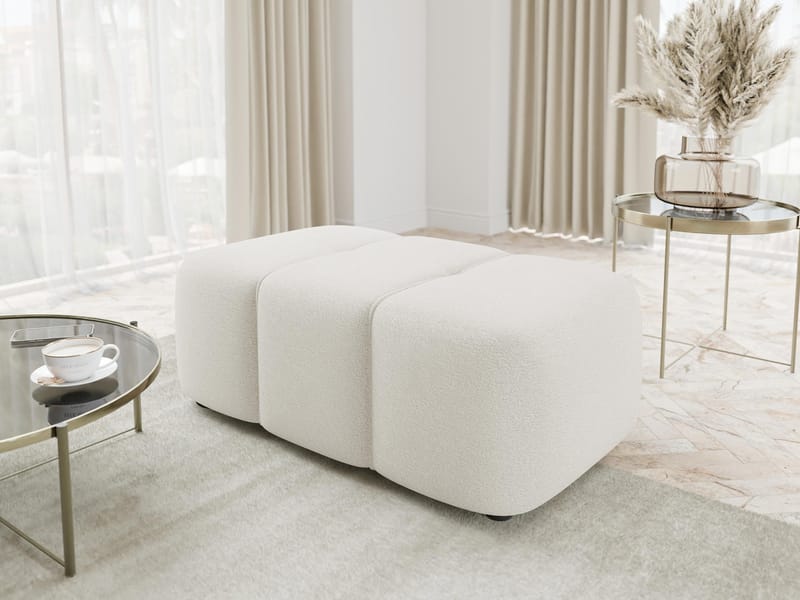 Flo Rahi 93 cm - Valkoinen - Huonekalut - Tuoli & nojatuoli - Jakkara & jalkarahi - Rahi