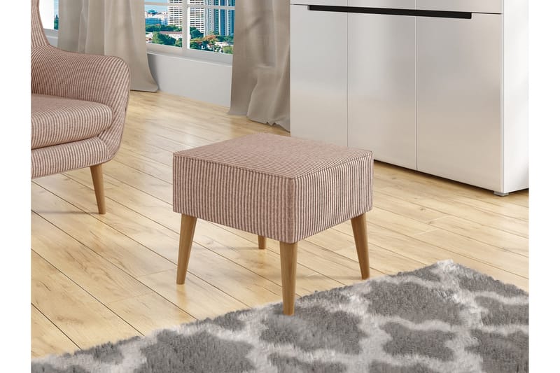 Gabi jalkatuoli 45 cm - Vaaleanpunainen - Huonekalut - Tuoli & nojatuoli - Jakkara & jalkarahi - Rahi