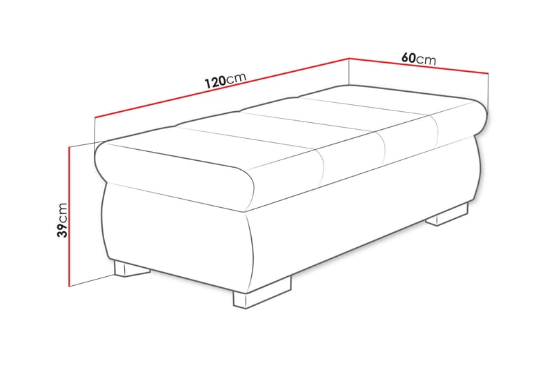 Gamal Rahi 60 cm - Keltainen - Huonekalut - Tuoli & nojatuoli - Jakkara & jalkarahi - Rahi