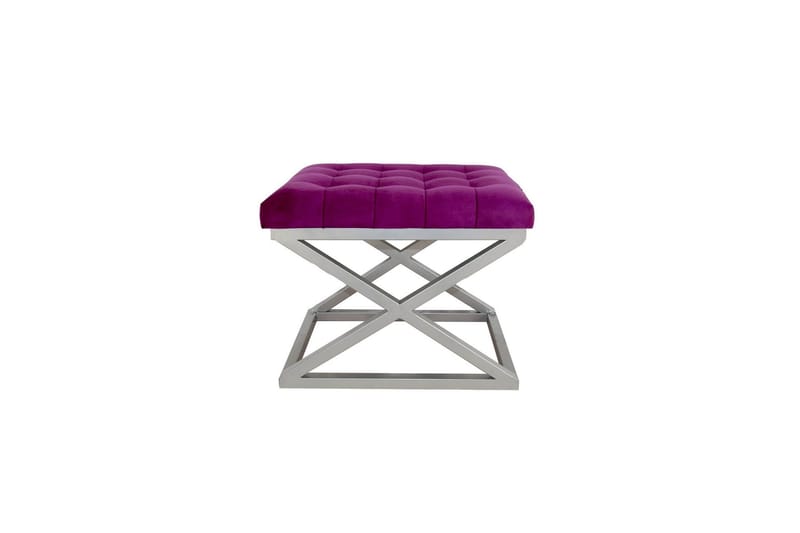 Gillie Rahipöytä 40 cm - Hopea/Fuksia - Huonekalut - Tuoli & nojatuoli - Jakkara & jalkarahi - Säkkirahi