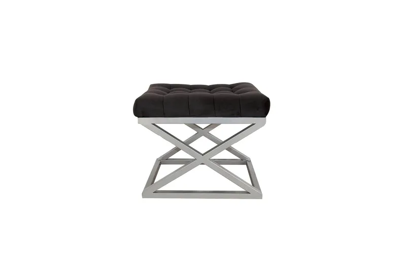 Gillie Rahipöytä 40 cm - Hopea/Musta - Huonekalut - Tuoli & nojatuoli - Jakkara & jalkarahi - Säkkirahi