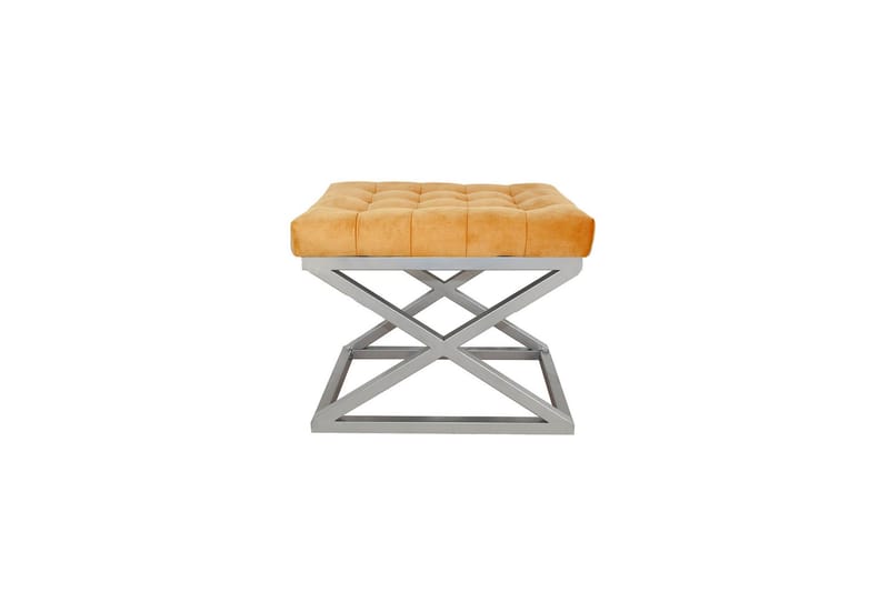 Gillie Rahipöytä 40 cm - Hopea/Oranssi - Huonekalut - Tuoli & nojatuoli - Jakkara & jalkarahi - Säkkirahi