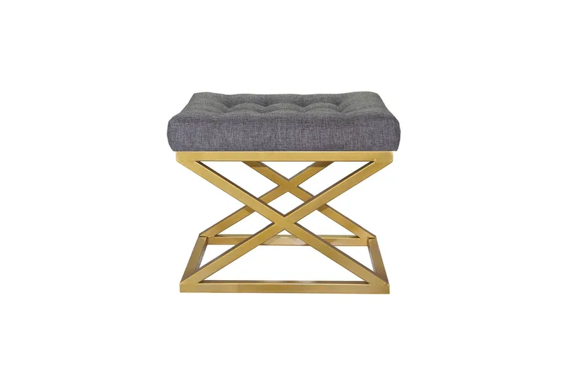 Gillie Rahipöytä 40 cm - Kulta/Harmaa - Huonekalut - Tuoli & nojatuoli - Jakkara & jalkarahi - Säkkirahi