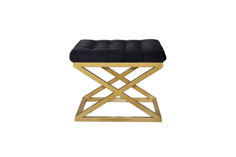 Gillie Rahipöytä 40 cm - Kulta/Musta - Huonekalut - Tuoli & nojatuoli - Jakkara & jalkarahi - Säkkirahi