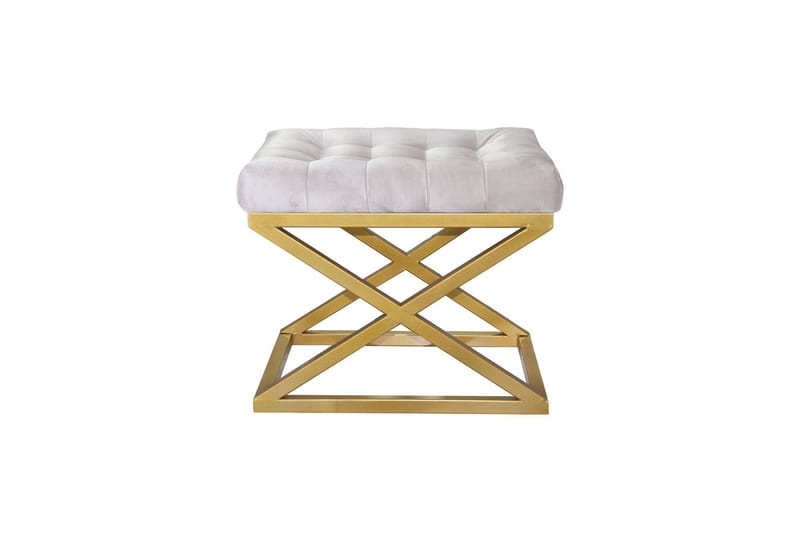 Gillie Rahipöytä 40 cm - Kulta/Valkoinen - Huonekalut - Tuoli & nojatuoli - Jakkara & jalkarahi - Säkkirahi