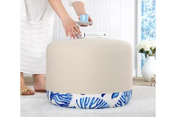 Giselda Rahipöytä 54 cm - Monivärinen - Huonekalut - Tuoli & nojatuoli - Jakkara & jalkarahi - Säkkirahi