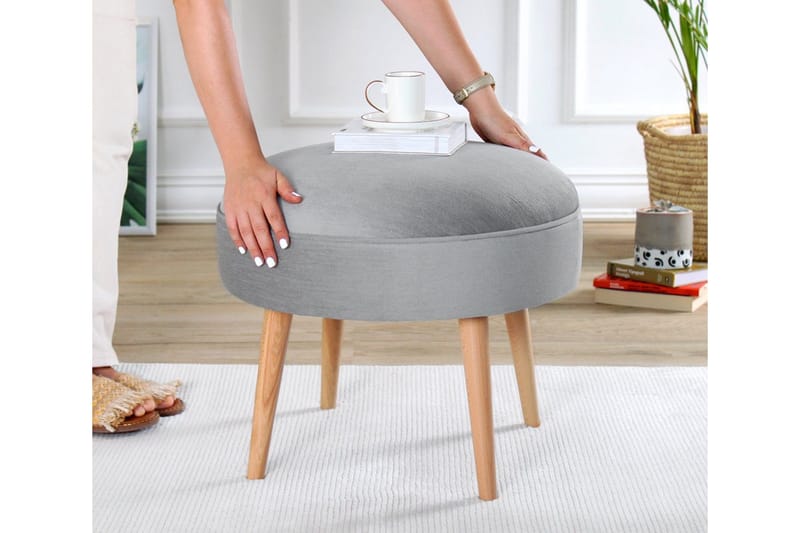 Graysen Rahipöytä 52 cm - Harmaa - Huonekalut - Tuoli & nojatuoli - Jakkara & jalkarahi - Säkkirahi