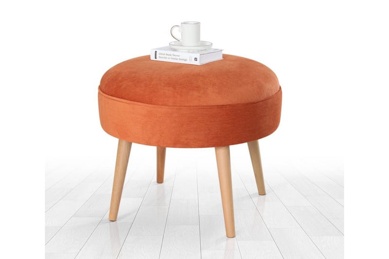 Graysen Rahipöytä 52 cm - Oranssi - Huonekalut - Tuoli & nojatuoli - Jakkara & jalkarahi - Säkkirahi