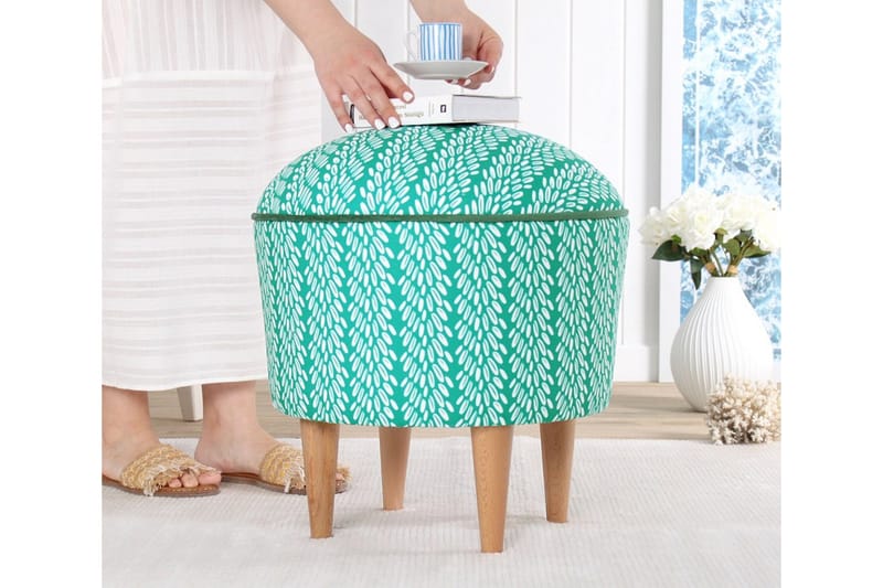 Greysen Rahipöytä 43 cm - Monivärinen - Huonekalut - Tuoli & nojatuoli - Jakkara & jalkarahi - Säkkirahi