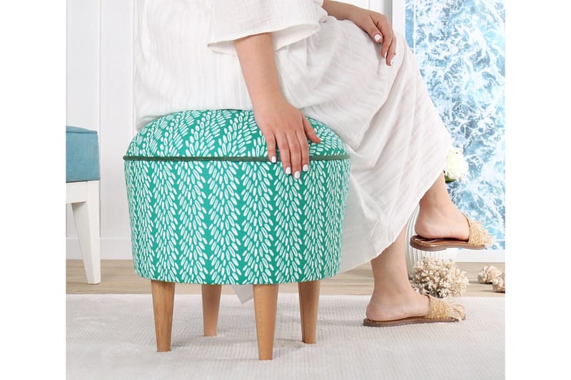 Greysen Rahipöytä 43 cm - Monivärinen - Huonekalut - Tuoli & nojatuoli - Jakkara & jalkarahi - Säkkirahi