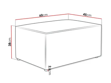 Hobson Rahi 60 cm - Sininen - Huonekalut - Tuoli & nojatuoli - Jakkara & jalkarahi - Rahi