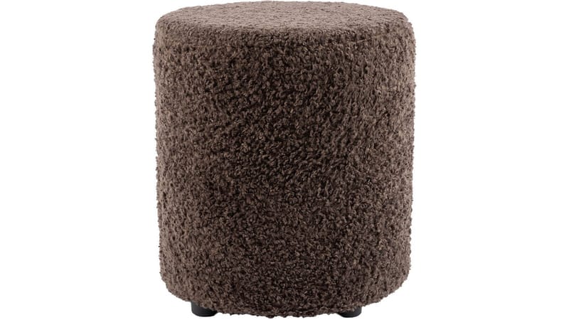 House Puff 40 cm Pyöreä Teddy, Ruskea