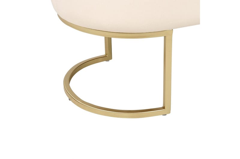 Istuimen penkki Milry Kermanvalkoinen/kulta - Kermanvalkoinen/kulta - Huonekalut - Tuoli & nojatuoli - Jakkara & jalkarahi - Rahi