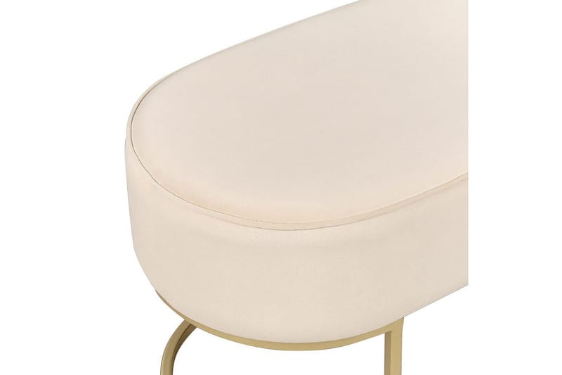 Istuimen penkki Milry Kermanvalkoinen/kulta - Kermanvalkoinen/kulta - Huonekalut - Tuoli & nojatuoli - Jakkara & jalkarahi - Rahi