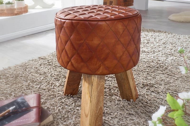 Istuinrahi Liau - Ruskea - Huonekalut - Tuoli & nojatuoli - Jakkara & jalkarahi