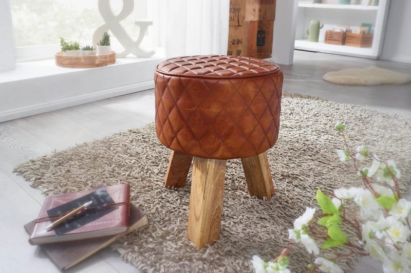 Istuinrahi Liau - Ruskea - Huonekalut - Tuoli & nojatuoli - Jakkara & jalkarahi