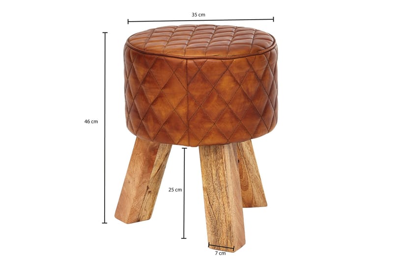 Istuinrahi Liau - Ruskea - Huonekalut - Tuoli & nojatuoli - Jakkara & jalkarahi