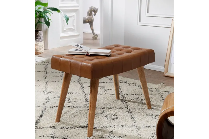 Istuinrahi Merick - Ruskea - Huonekalut - Tuoli & nojatuoli - Jakkara & jalkarahi