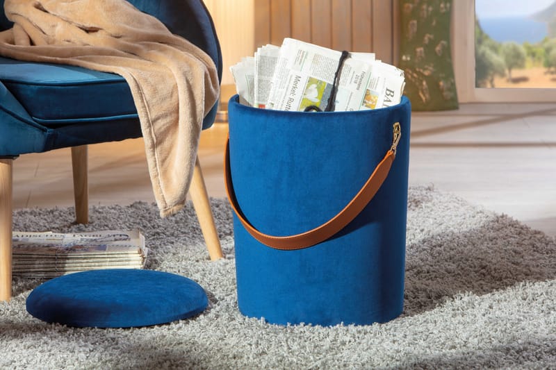 Jakkara Joone - Sininen - Huonekalut - Tuoli & nojatuoli - Jakkara & jalkarahi