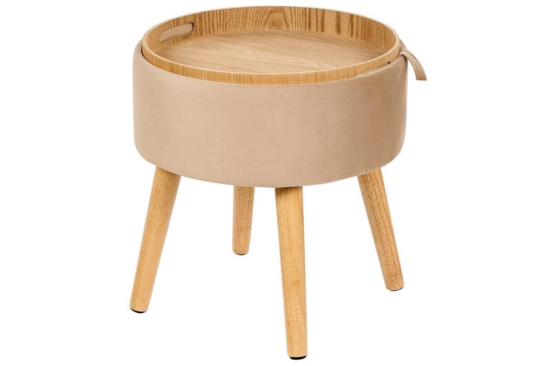 Jakkara Neely Beige - Beige - Huonekalut - Tuoli & nojatuoli - Jakkara & jalkarahi - Rahi